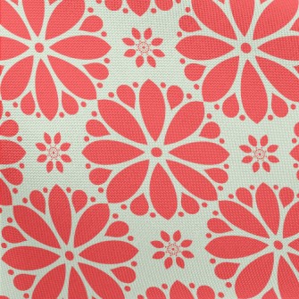 Cartoon Red Flowers Pongee