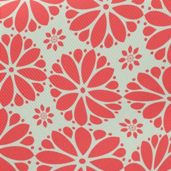 Cartoon Red Flowers Midweight Cotton Poplin