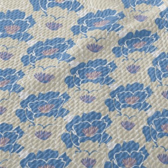 Abstract Lily Pattern Birdseye Piqué