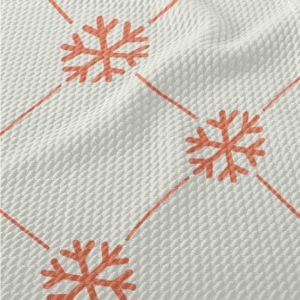 Christmas Snowflakes Birdseye Piqué