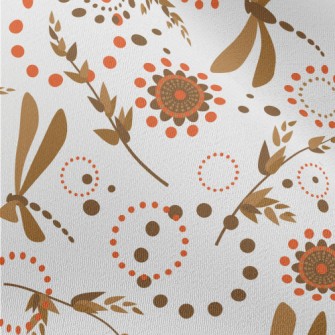 Dragonfly And Branch Chiffon