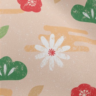 Hand Drawn Japanese Pattern Chiffon