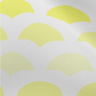 Yellow Geometric Semicircle Chiffon