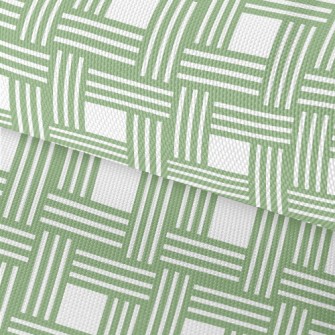 Green Woven Plaid Waterproof Oxford