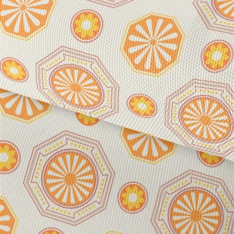 Orange Korean Pattern Waterproof Oxford