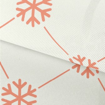 Christmas Snowflakes Waterproof Oxford