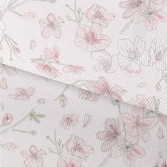 Hand Drawn Watercolor Cherry B Waterproof Oxford