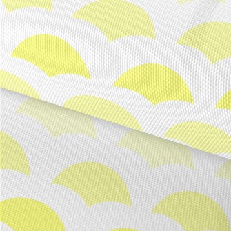 Yellow Geometric Semicircle Waterproof Oxford