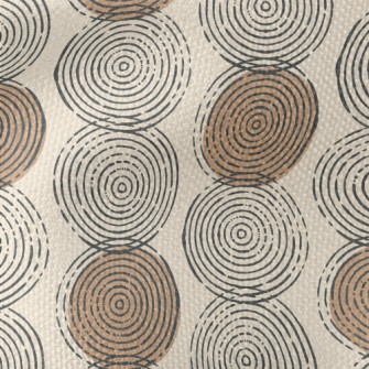 Hand Drawn Circular Pattern Waterproof Canvas