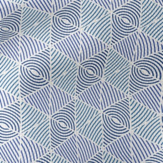 Blue Line Pattern Waterproof Canvas