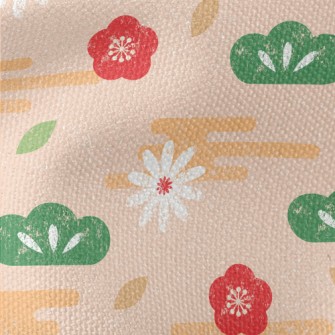 Hand Drawn Japanese Pattern Waterproof Canvas