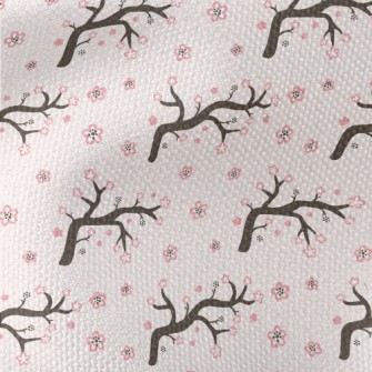 Cartoon Cherry Blossom Branche Waterproof Canvas