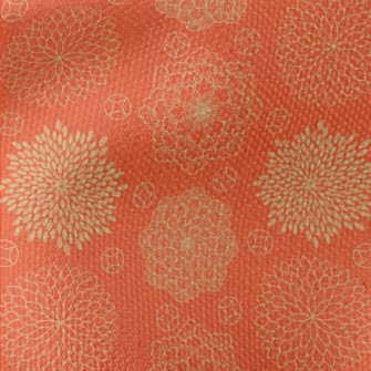 Japanese Style Gorgeous Flower Waterproof Canvas