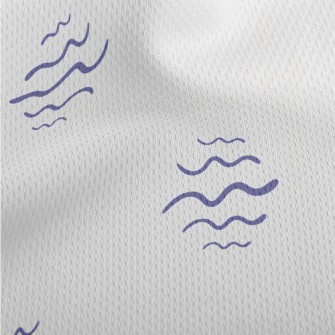 Modern Abstract Decoration Athletic Mesh Flat Back