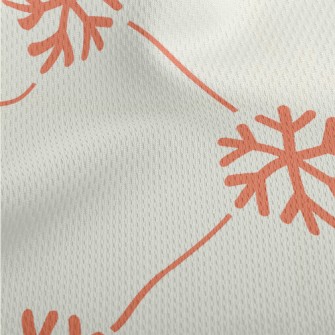 Christmas Snowflakes Athletic Mesh Flat Back