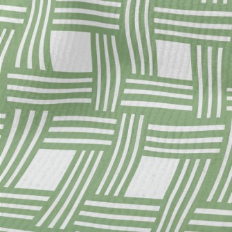 Green Woven Plaid Terry