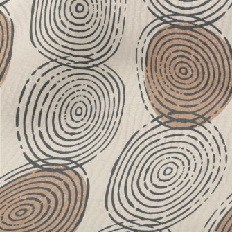 Hand Drawn Circular Pattern Terry