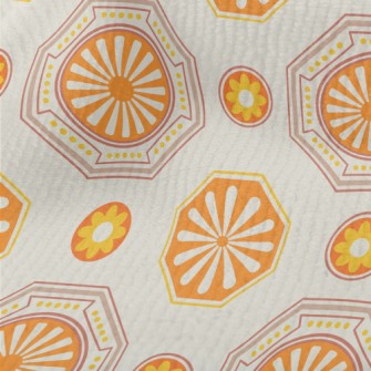 Orange Korean Pattern Terry