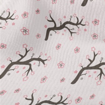 Cartoon Cherry Blossom Branche Terry