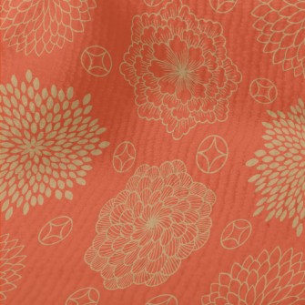 Japanese Style Gorgeous Flower Terry