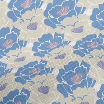 Abstract Lily Pattern Performance Linen