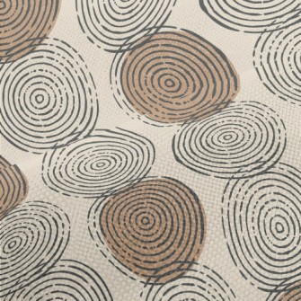Hand Drawn Circular Pattern Performance Linen