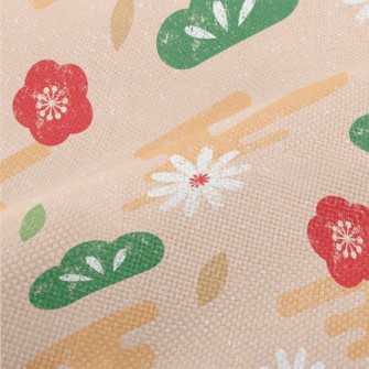Hand Drawn Japanese Pattern Performance Linen