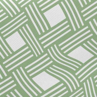 Green Woven Plaid Twill