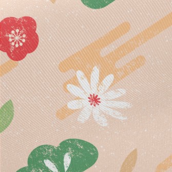 Hand Drawn Japanese Pattern Twill