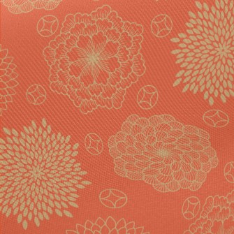 Japanese Style Gorgeous Flower Twill