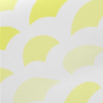 Yellow Geometric Semicircle Twill