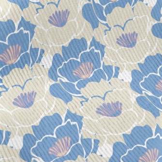 Abstract Lily Pattern Standard Corduroy