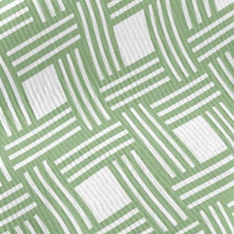Green Woven Plaid Standard Corduroy