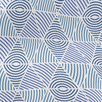 Blue Line Pattern Standard Corduroy