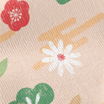 Hand Drawn Japanese Pattern Standard Corduroy