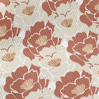 Beautiful Red And White Lily Standard Corduroy