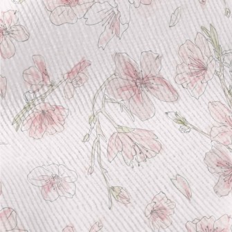 Hand Drawn Watercolor Cherry B Standard Corduroy
