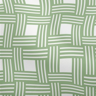 Green Woven Plaid Dobby