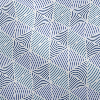Blue Line Pattern Dobby