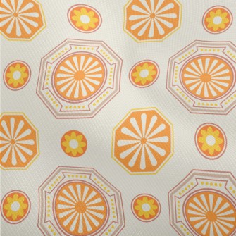 Orange Korean Pattern Dobby