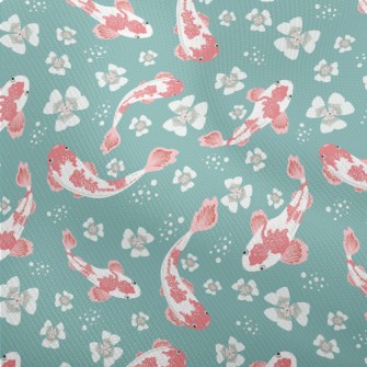 Carp Pond And Cherry Blossoms Dobby