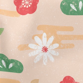 Hand Drawn Japanese Pattern Stretch Ponte