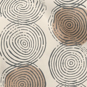 Hand Drawn Circular Pattern Micro Fleece