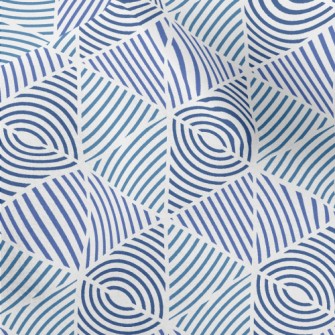 Blue Line Pattern Micro Fleece