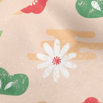 Hand Drawn Japanese Pattern Micro Fleece