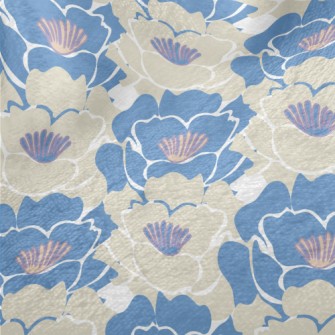 Abstract Lily Pattern Minky