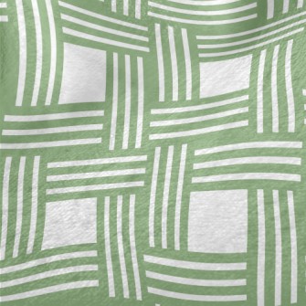 Green Woven Plaid Minky