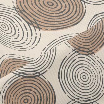 Hand Drawn Circular Pattern Piqué