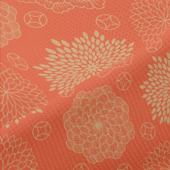 Japanese Style Gorgeous Flower Piqué