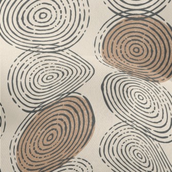 Hand Drawn Circular Pattern Lightweight Performance Linen